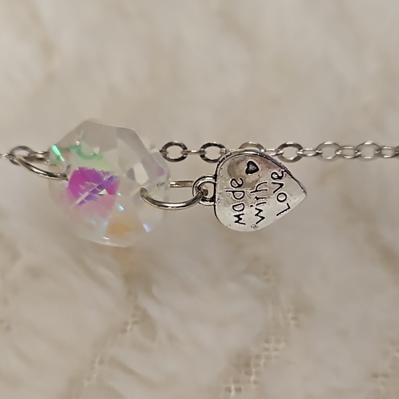 Hand Crafted Silver Moon And Stars Sun Catcher - Picture 3 of 4